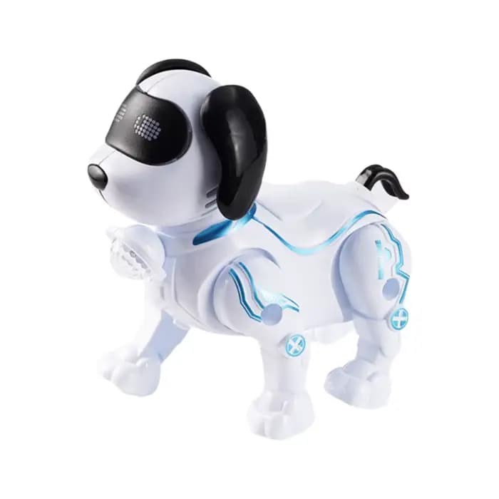 Robot chien électrique interactif avec musique et lumières, jouet électronique pour enfants et tout-