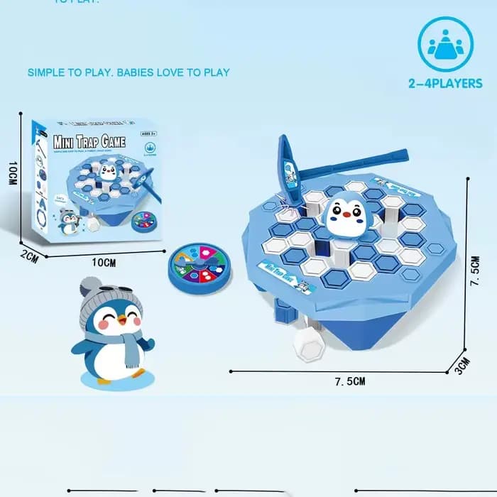 Jeu de Bataille Interactif de Bureau pour Enfants : Le Petit Pingouin et le Seau de Pirate - Jouet d