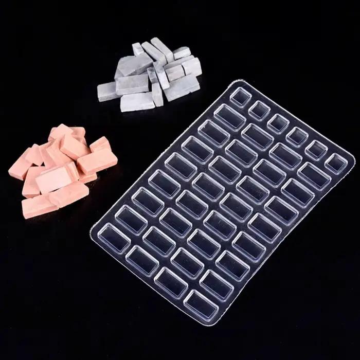 Moule en silicone pour modèle de tuile de table de sable de maison faite à la main, matériau de cons