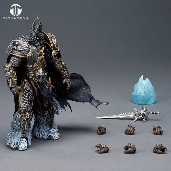 【En Stock】TITAN TOYS 1/12 Arthas Prince Dead King Frost Knight figurine Anime modèle poupée mobile C