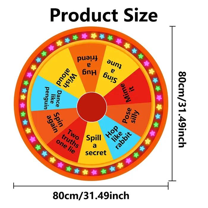 Roue de la fortune de table, Roue de jeu, Roue de la roulette des couleurs, pour fournitures de fête