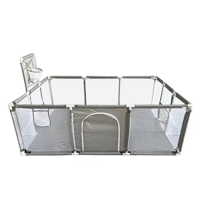 IMBABY Parc pour bébé Gris Clôture d'activité pour bébé Grand aire de jeux pour bébé Activités de sé
