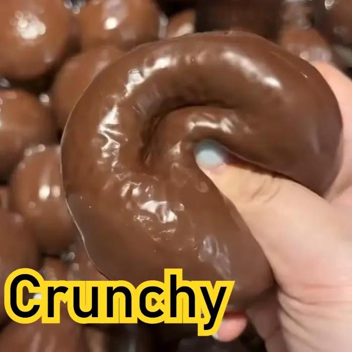 Balle anti-stress en chocolat, modulable, non rebondissante, craquante, à presser, jouet sensoriel A