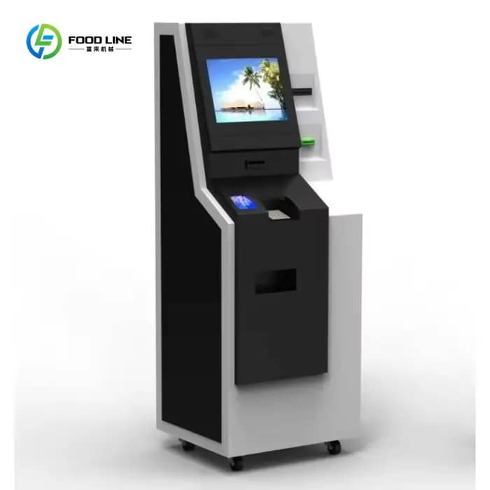 Distributeur automatique de monnaie personnalisé, guichet automatique, borne tactile avec monnayeur