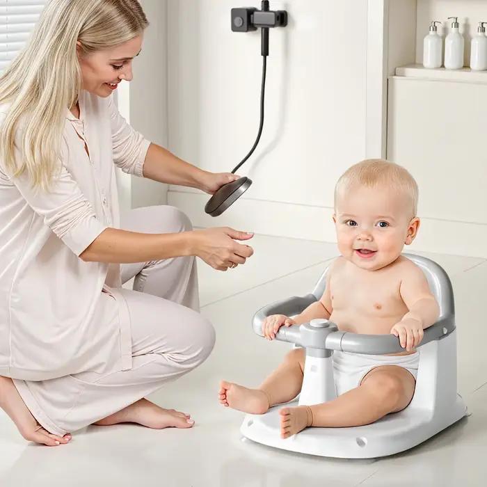 Siège de bain pour bébé de 6 mois et plus, siège de bain assis, chaise de baignoire antidérapante po