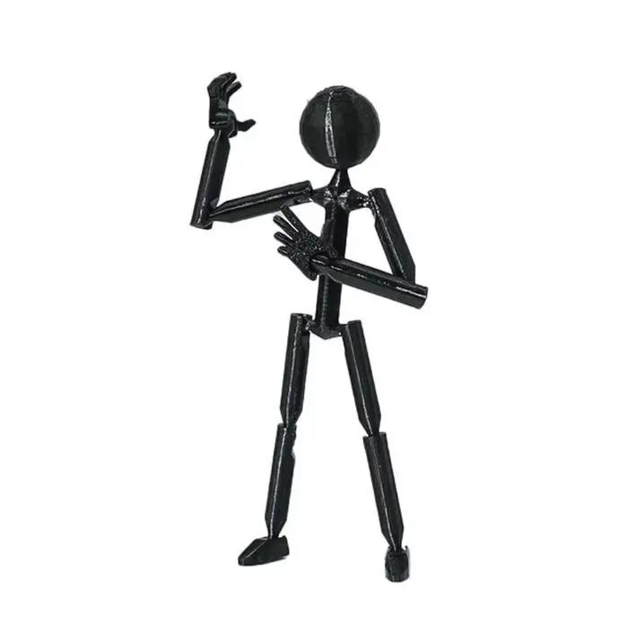 Modèle articulé multi-articulations Stickman, figurine d'action imprimée en 3D, mannequin imprimé en