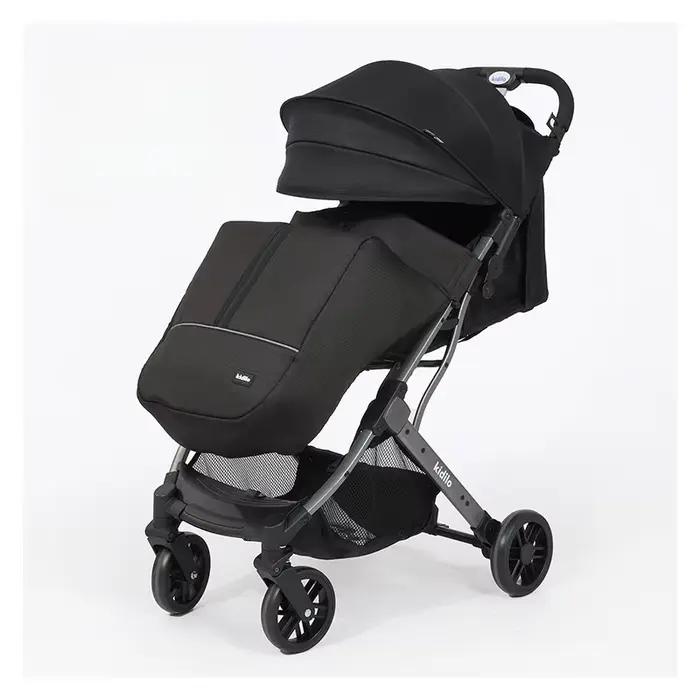 Poussette pour bébé à Absorption des chocs, paysage élevé, portable, pliable, de voyage, assise et a