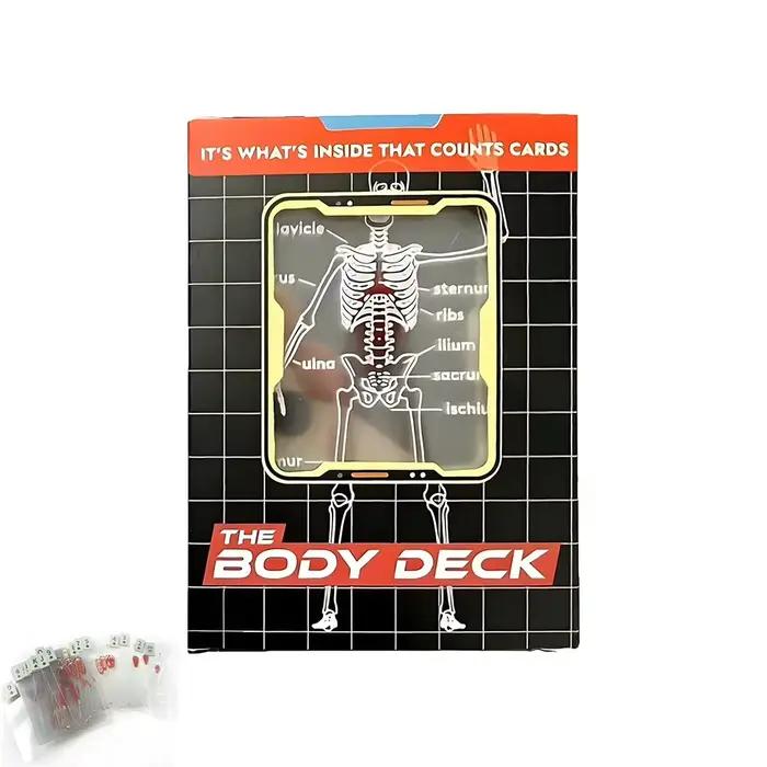Body Deck 52 feuilles de cartes à jouer intéressantes cartes à jouer d'anatomie humaine examen physi