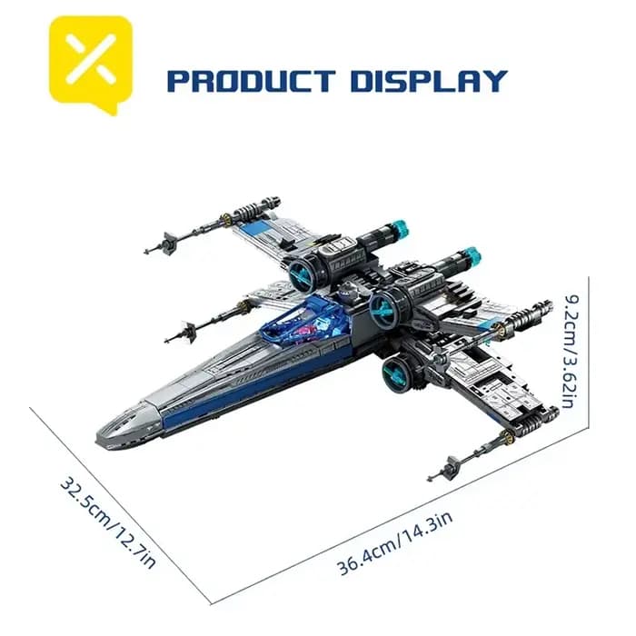 TOYLINX x-wing Space Fighter blocs de Construction ensemble lumière LED jouet de Construction véhicu