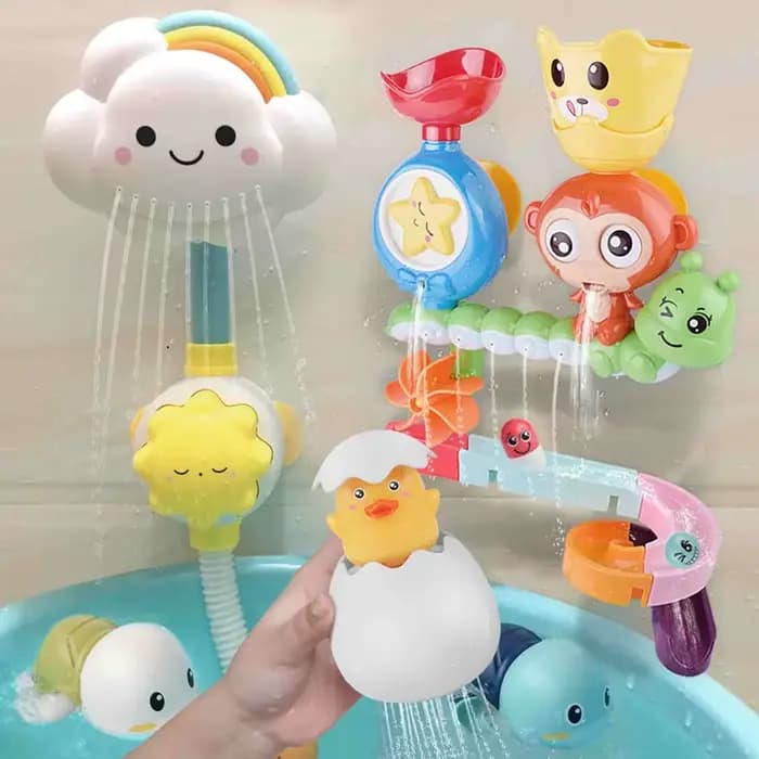 QWZ bébé dessin animé singe classique douche bain jouet Animal saupoudrer salle de bain natation bai