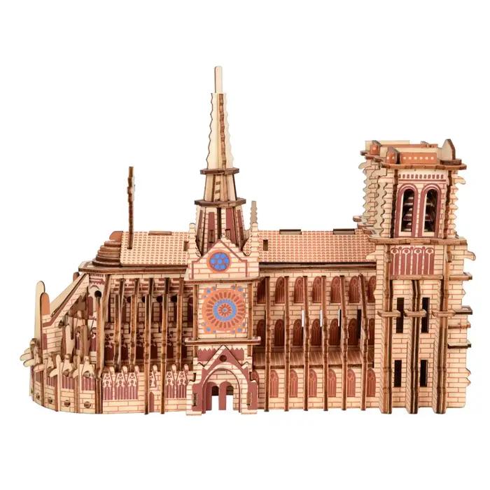 Puzzle 3D en bois pour enfants, bricolage, modèle dimensionnel, jeux éducatifs d'apprentissage, joue