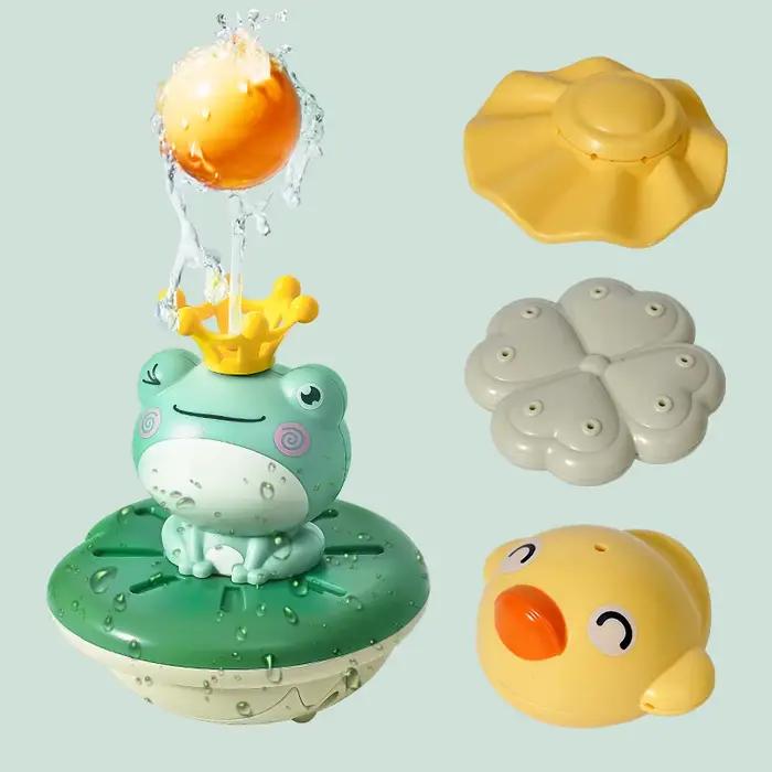 Jouets de bain pour bébé, pulvérisation d'eau électrique, Rotation flottante, grenouille, jeu de dou
