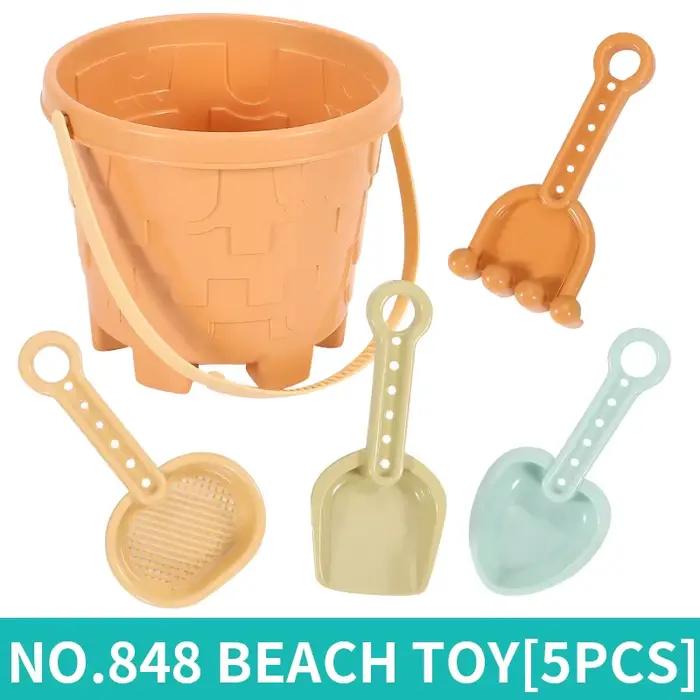 Ensemble de jouets de plage pour enfants, kit de construction de château de sable, grande pelle à sa