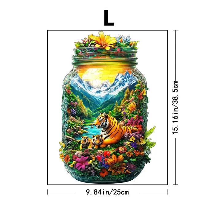 Puzzle en bois unique – Défi difficile pour adultes, jeu familial et décoration d'intérieur, cadeau