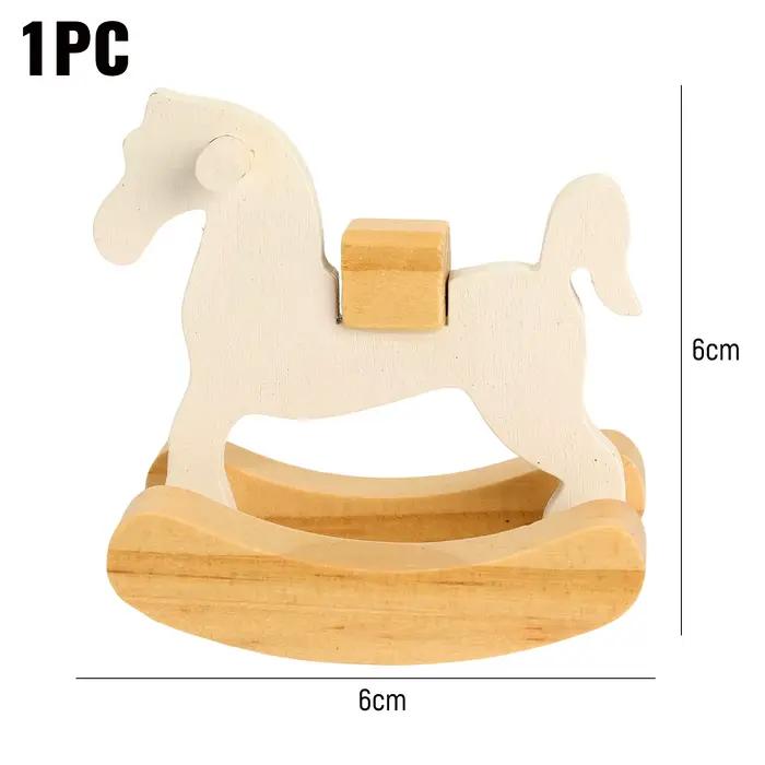 Petits cheval à bascule en bois, Figurines, jouets, ornement, salon, bureau, Bar, décor, petit cheva