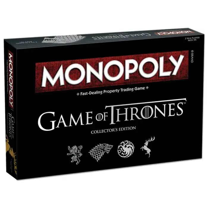 Jeu de société Monopoly édition collector Game of Thrones | Thème du territoire de Westeros | Le