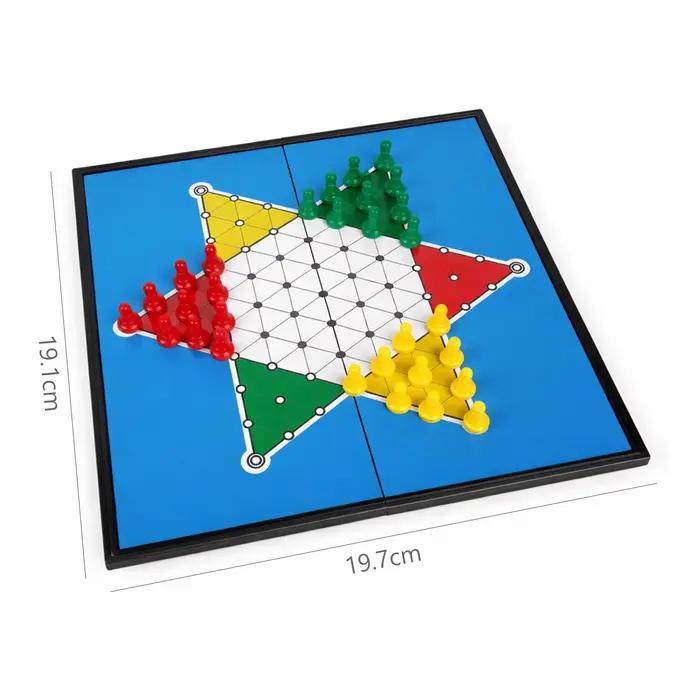 Jeu de dames chinoises magnétique pliable avec 3 tailles, jeu de société portable, jouet éducatif de