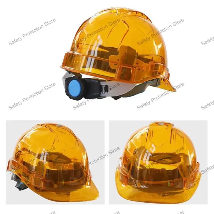 Casque de sécurité pour la construction, casque de protection transparent ventilé pour les travaille