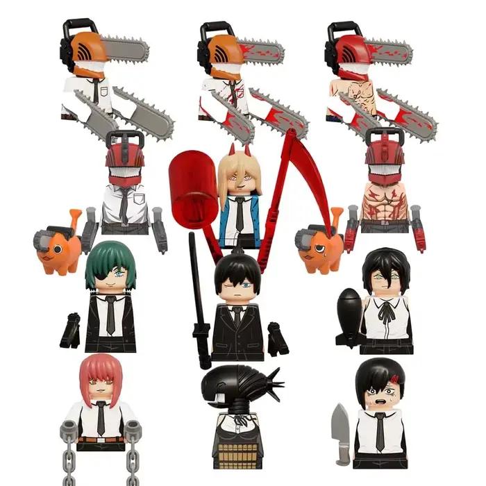Tronçonneuses homme Denji Pochita Makima films de puissance blocs de construction Anime Mini figurin
