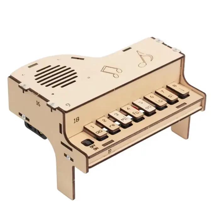 Boîte à musique piano électrique créative et amusante STEAM DIY, sans piles, à construire soi-même,