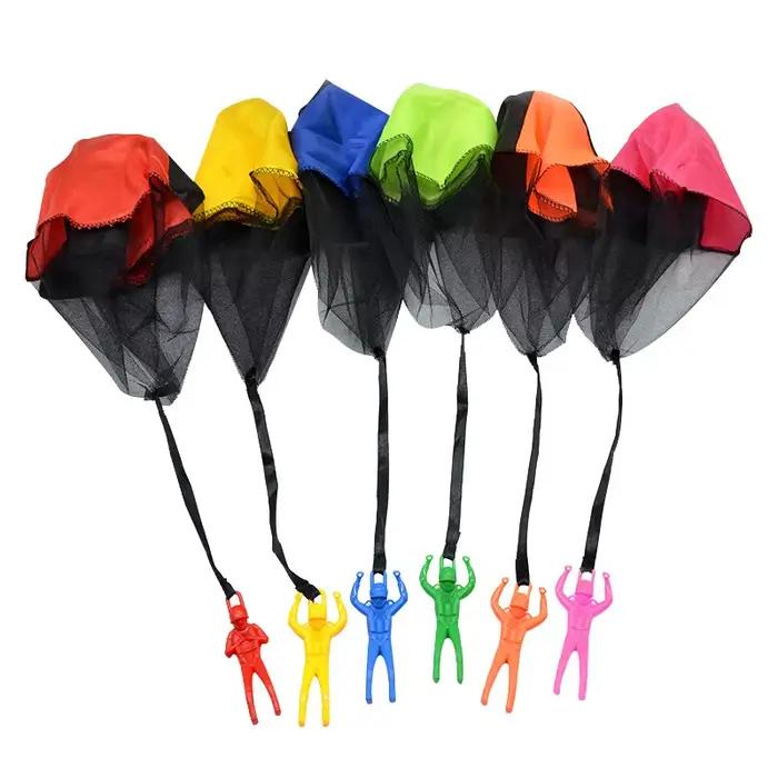 3 Pièces Parachute de jeu pour enfants, jouet de sport d'extérieur à lancer à la main, Parachute Per