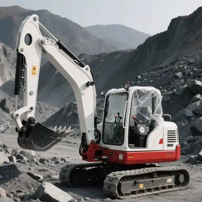 Mini-excavatrice personnalisée, moteur EPA Euro 5 en option, autres équipements mécaniques sur cheni