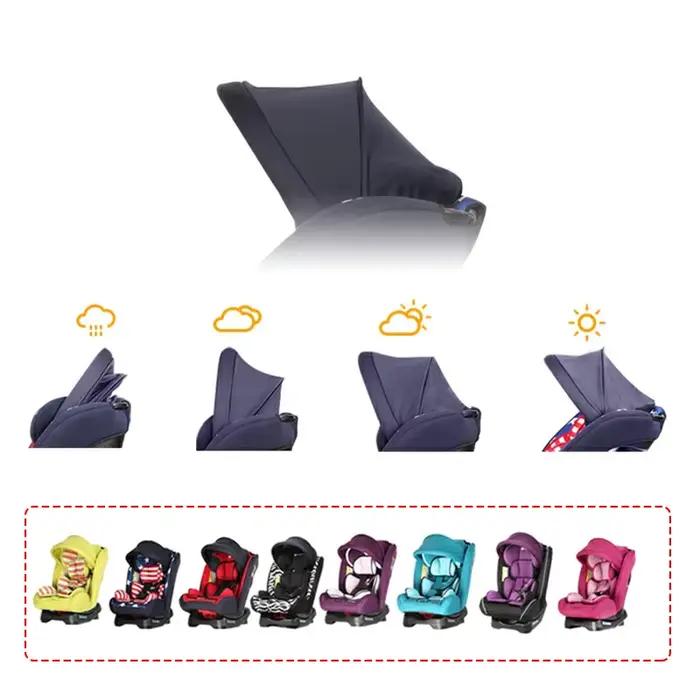 Auvent solaire pour siège de sécurité pour bébé, panier, pare-soleil universel avec tige de Support,