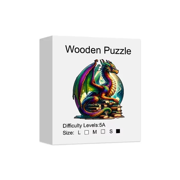 Puzzle en bois pour adultes, puzzles de dragon magique, cadeaux de vacances spéciaux pour amis, fami