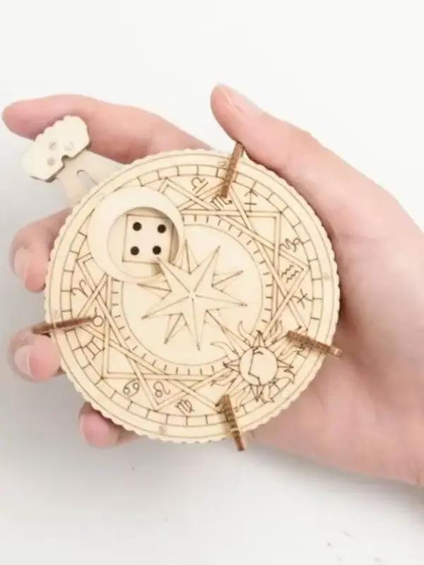 Kit de modèle de dés de Puzzle en bois 3D pour adultes, artisanat fait à la main pour créer des cade