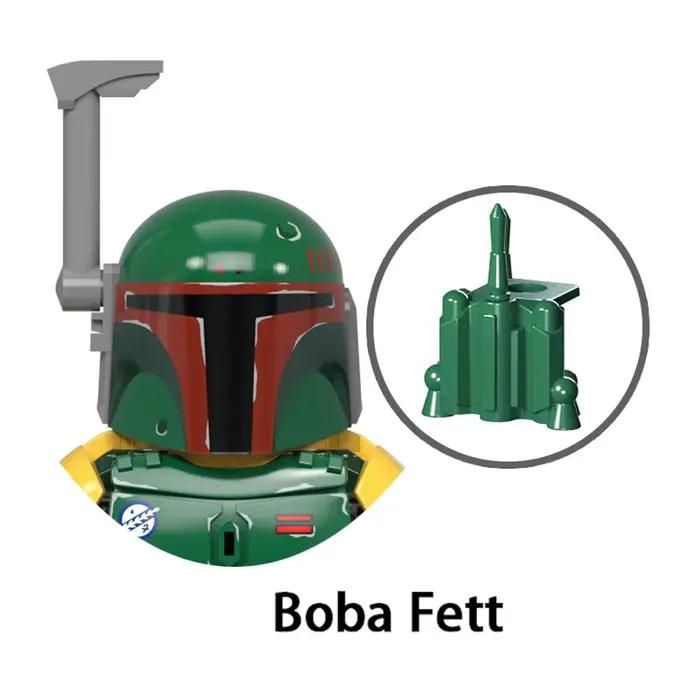 Din Djarin Boba Fett blocs de construction mandalorien Grogu bébé Yoda montre de mort Paz Vizla bo-k