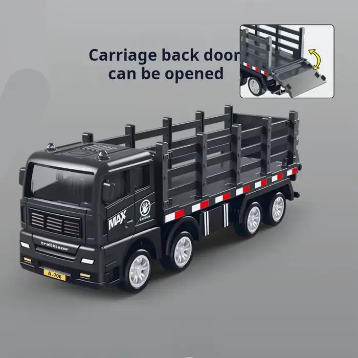 Simulation transporteur conteneur camion véhicule de fret enfants enfants retirer modèle de voiture