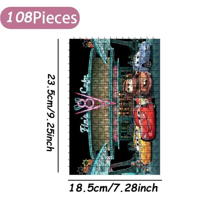 Puzzle de voiture en bois 108/200/300/500/1000 pièces, puzzle de sol en bois, cadeau de haute qualit