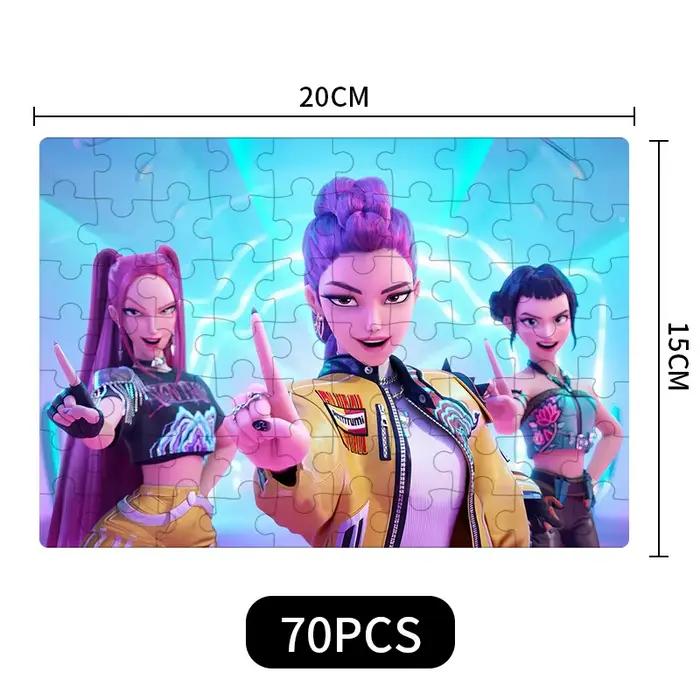 Jouets de puzzle en bois pour filles, style K-Pop, jeu de puzzle éducatif amusant, jeu de réflexion