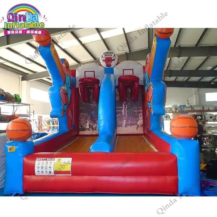 Cerceau gonflable de basket-ball de jeu de sport, terrain de basket-ball gonflable à vendre