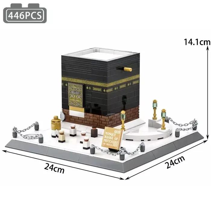 Blocs de construction KAABA, Architecture islamique de renommée mondiale, jouets, arabie saoudite, g