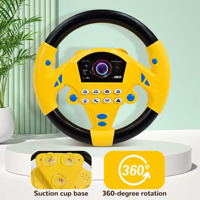Jouet de volant électrique avec son léger, pour bébés et enfants, éducatif, Portable, simulation de