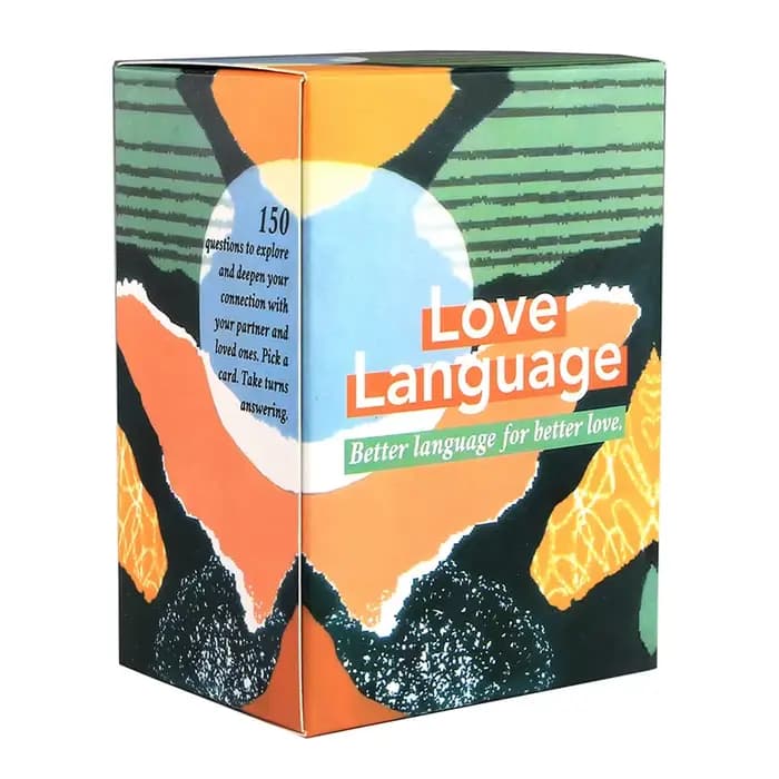 Jeu de cartes Love Language, jeu de société, 150 questions de démarrage de Conversation pour Couples