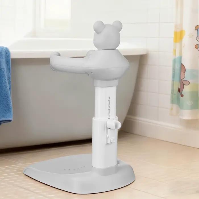 Support de douche pour bébé, siège de bain pour tout-petit pour la douche debout avec cylindre régla