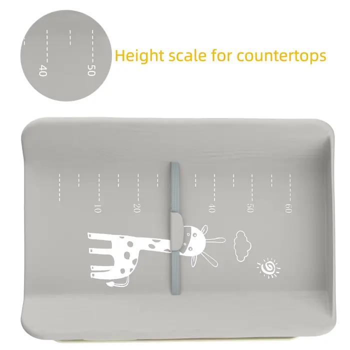 Table à Langer Pliable et Portable, Table à Langer Bébé Charge 11KG, avec Bassin d'Eau Panier de Ran