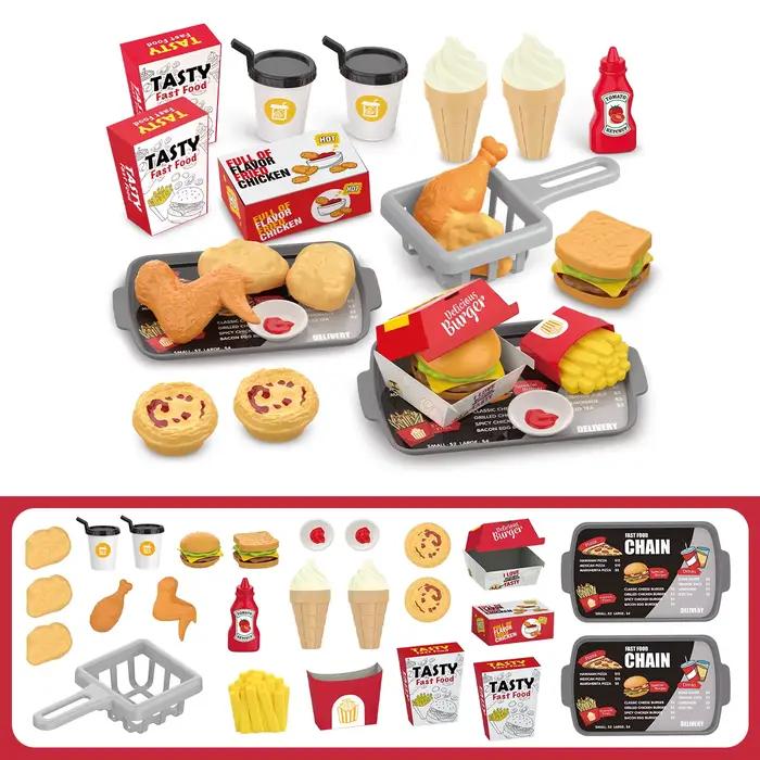 Jouets pour enfants : jeu de simulation, barbecue, restauration rapide, pizza, sushi, thé de l'après