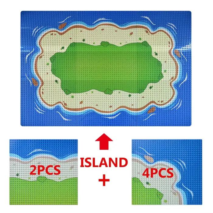 Pièces de plaque de Base de Style prairie d'île 32x32 points, pour figurines de soldats militaires d