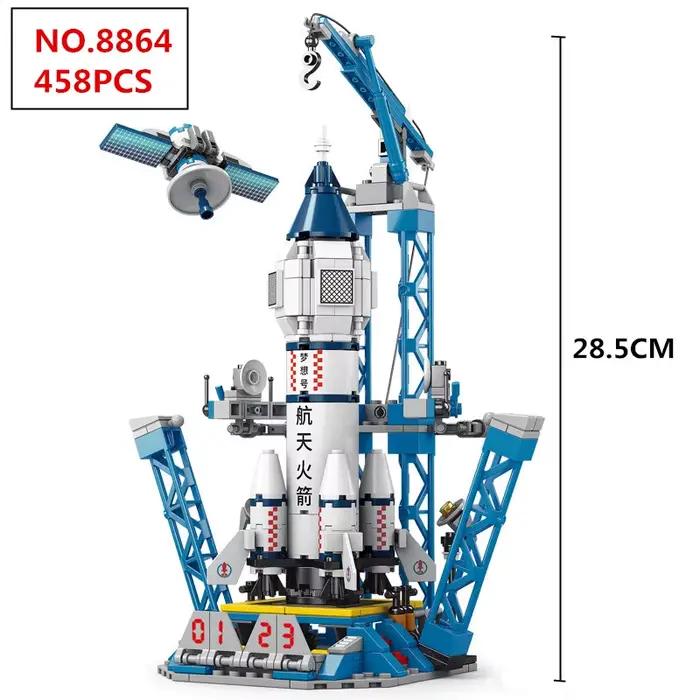 Décennie s de Construction de Fusée d'Aviation Créative pour Enfant, Figurine d'Astronome Spatial, B