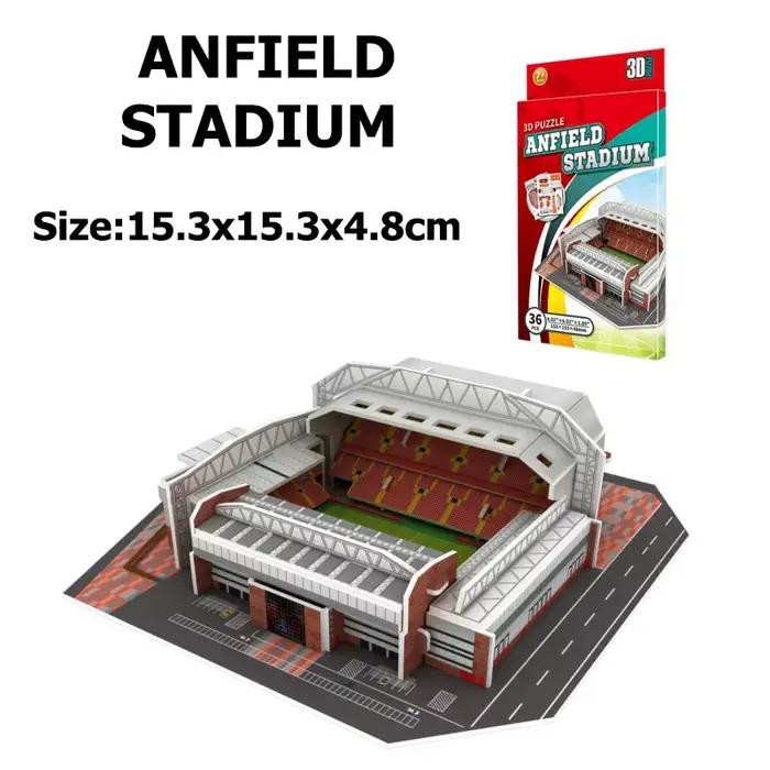 Kit de puzzle 3D DIY de célèbres stades de football | Modèle de collection Old Trafford | Décora
