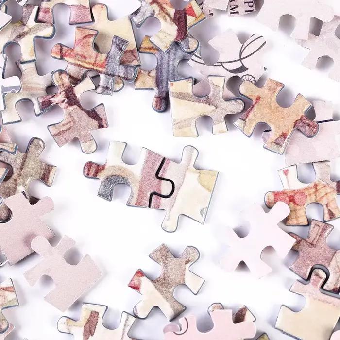 Puzzle en tube à essai, 150 pièces, se promener sous la pluie, mini voyage, maison de noël, tour de