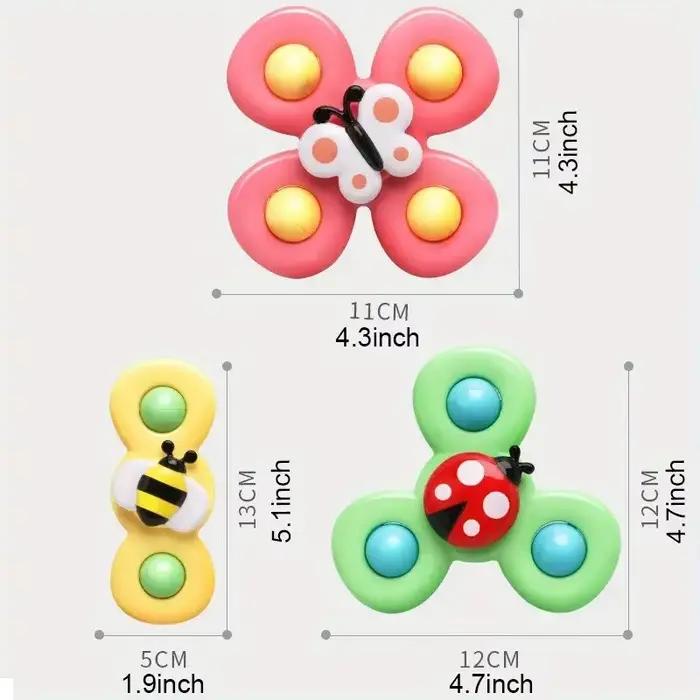 Venture de fleur d'insecte interactif pour enfants, jouet supérieur, ventouse de dessin animé, jouet