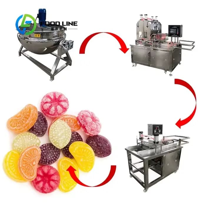 Machine à bonbons entièrement automatique, petite Machine de fabrication de bonbons/ligne de product