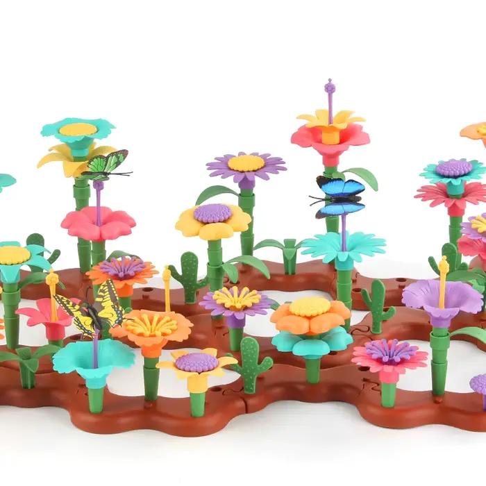 Cultivez leur imagination avec le jouet de construction de jardin de fleurs éducatif STEM – Cadeau p
