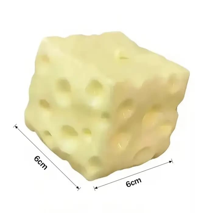 Jouet créatif anti-stress en forme de clip de fromage, flexible, sans rebond, boule sensorielle arti