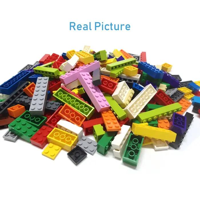 200 pièces épais 1x4 points bricolage blocs de construction figurines briques jouets éducatifs créat