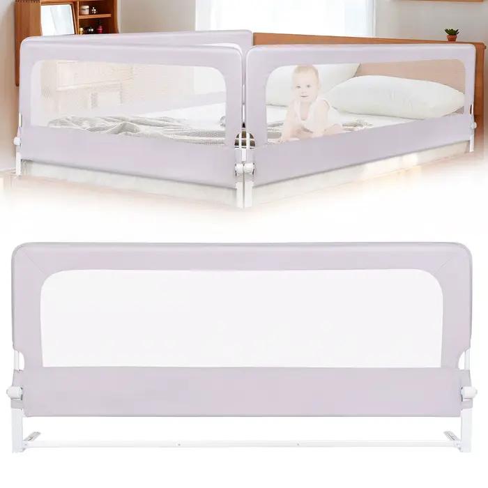 Barrière de lit portable pour enfants 180/200 x 65 cm, pliable et portable, barrière de sécurité ant